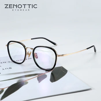 ZENOTTIC Letnik Acetat Kvadratnih Računalnik Očal Okvir Ženske Moški Luksuzne blagovne Znamke Modra Svetloba Optična Očala za Kratkovidnost Očala