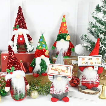 Žareče Gnome Božič Doll Vesel Božič Brezosebna Lutka Okraski za Dom 2023 Navidad Božič, Novo Leto Stranka Darilo Odlikovanja