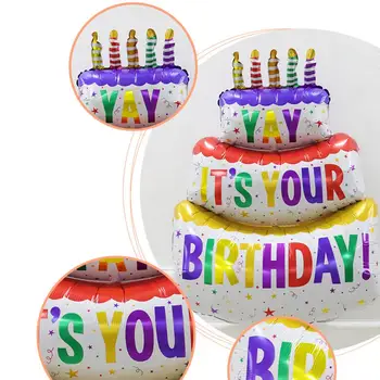 Rojstni dan Torta Baloni Koristno Prenosni Fine Izdelave za Rojstni dan Dekorativni Balon Srečen Rojstni dan Baloni