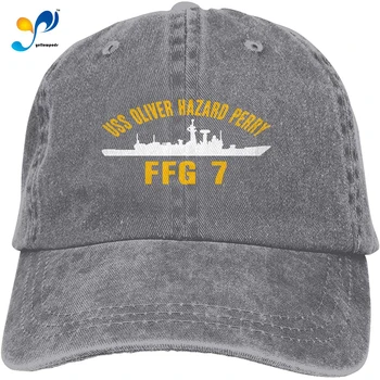 USS Oliver Nevarnosti Perry FFG 7 Sendvič Skp Denim Klobuki Baseball Skp Odraslih Kavbojski Klobuk