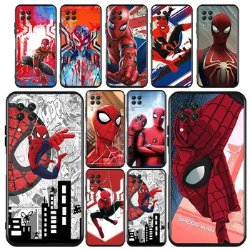Marvel Avengers Spider-Man Primeru Telefon Za Huawei P Smart 2018 Plus 2019 Ž 2020 2021 Pro 2i 3 3i 5 5T 7 7i 8 8i 9 9SE Črna Mehka