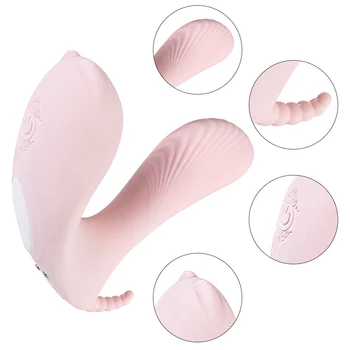 Nositi Dildo, Vibrator z Brezžičnim Daljinskim Vaginalne Klitoris Stimulator Hlačke Vibratorji 9 Načini Adult Sex Igrače za Ženske
