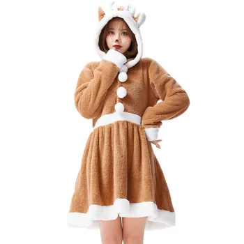 Božič obleko luštna jelenov živali obleko kaki elk osebnost svoboden pižamo.